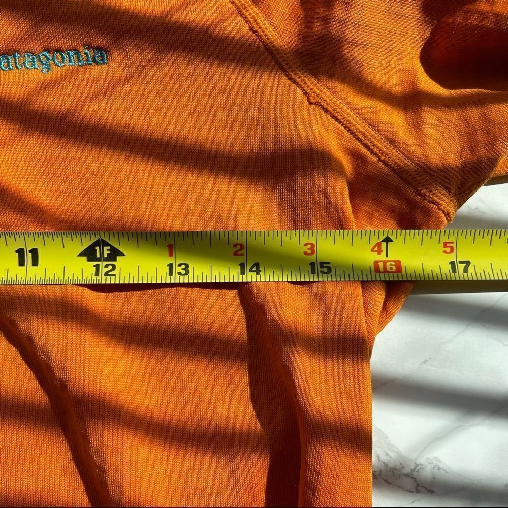 PATAGONIA Light Orange 1/2 Zip Pullover Sweater - Picture 5 of 9